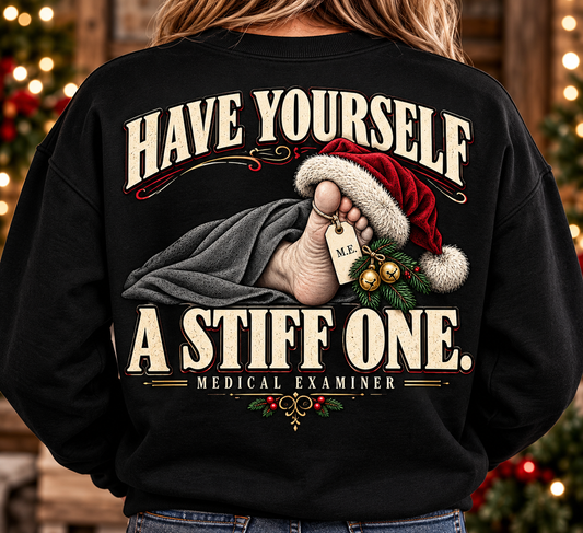 Copy of Dead Inside Festive Outside EMS Christmas Sweatshirt, Funny Paramedic Gift, EMT Holiday Crewneck, First Responder Dark Humor