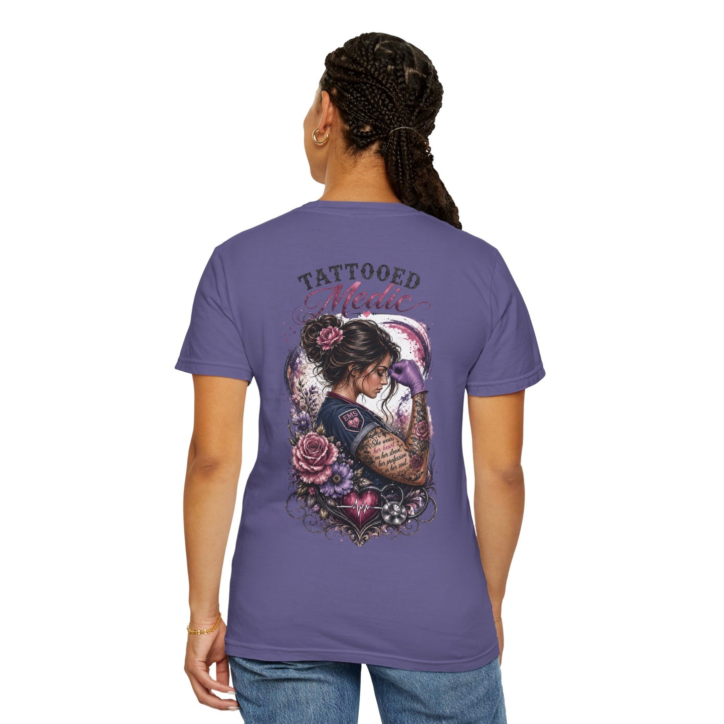 Tattooed Medic T-Shirt — "She Wears Her Heart on Her Sleeve"