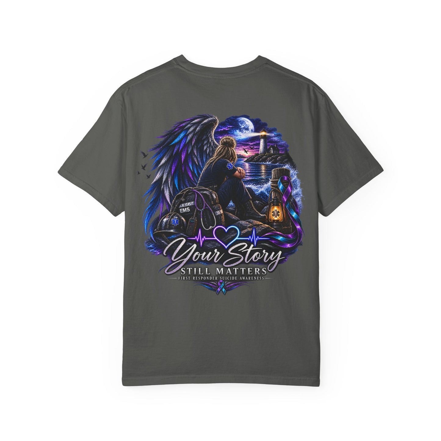 Your Story Still Matters T-Shirt — Angel Wings Memorial Tee