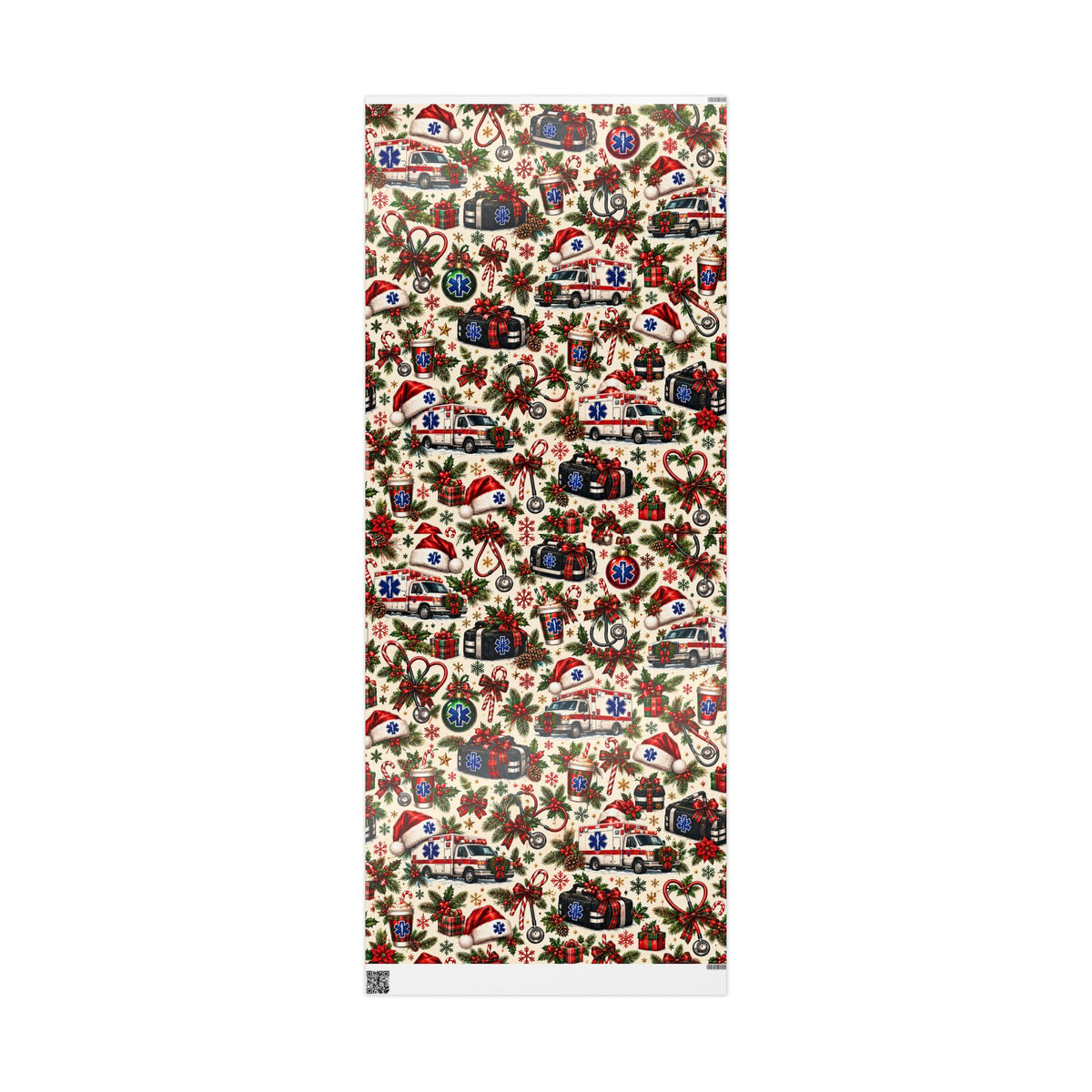 Wrapping Paper – Christmas Emergency Medical Services Design