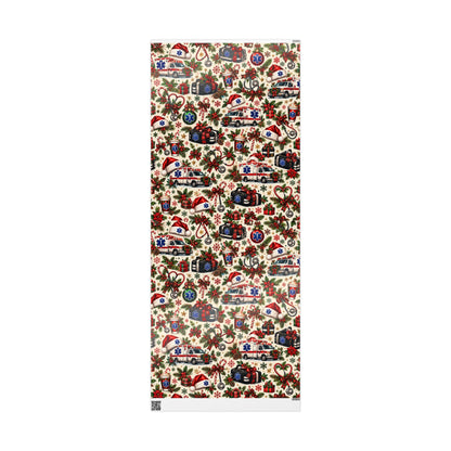 Wrapping Paper – Christmas Emergency Medical Services Design