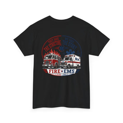Fire Department & EMS Sarcasm T-Shirt — Funny Emergency Services Tee