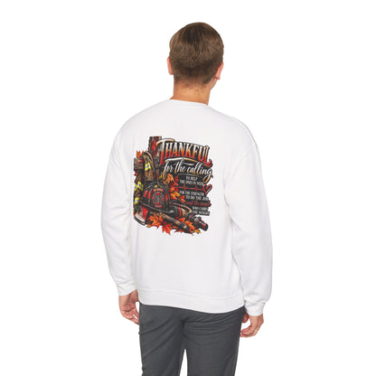 Thankful for the Calling | Firefighter Thanksgiving  Sweatshirt