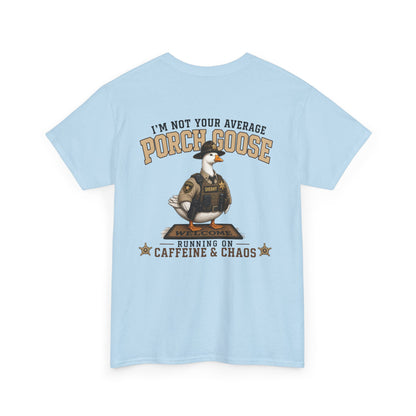 Deputy Porch Goose T-Shirt — "Meet Your Porch Guardian"