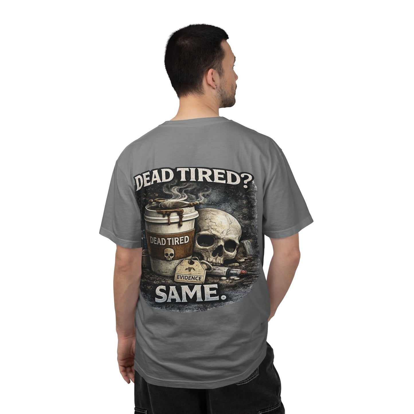 Dead Tired Medical Examiner T-shirt | Funny Forensic Design