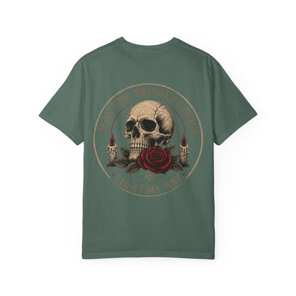 Skull & Rose 'May The Bridges I Burn Light My Way' T-Shirt