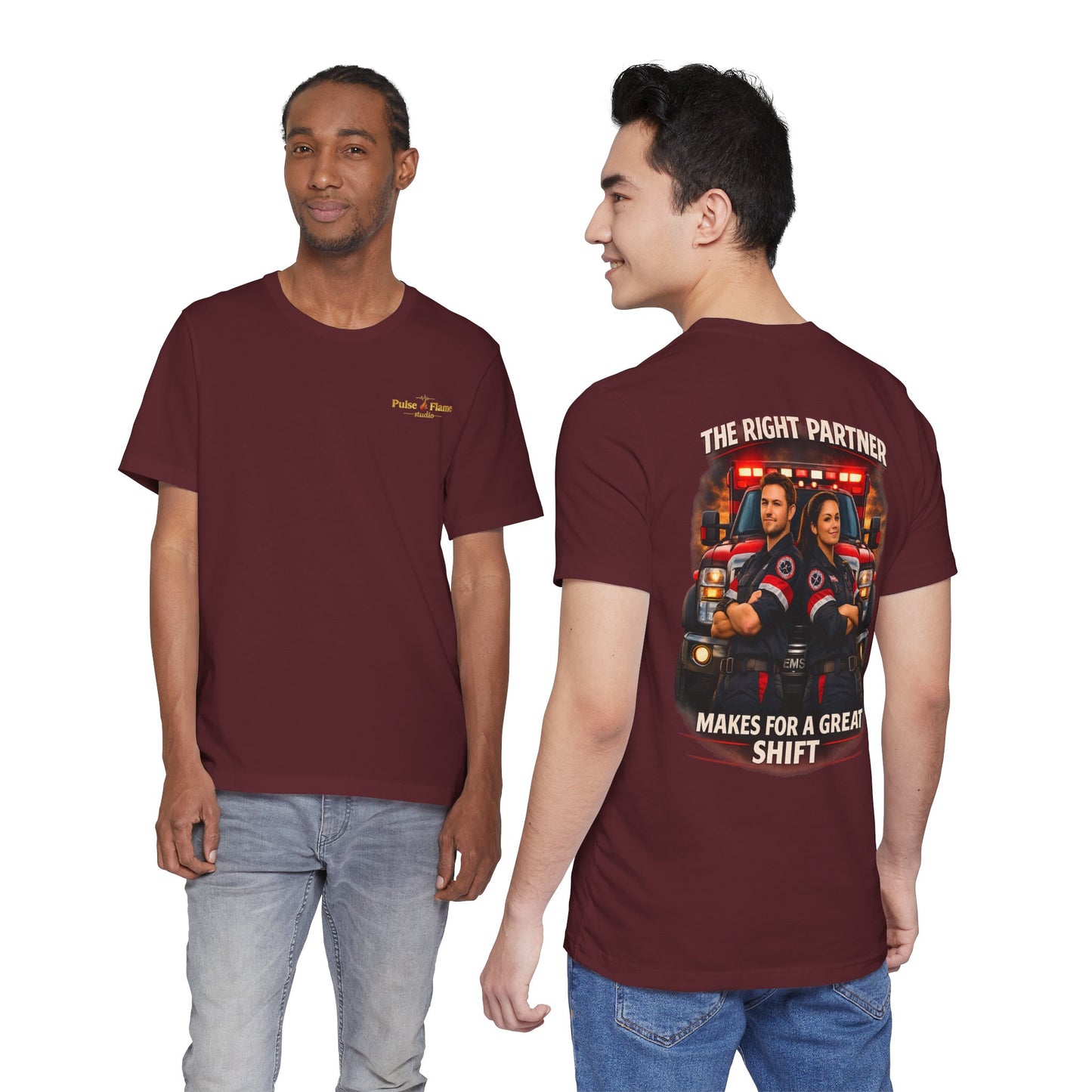 First Responder Tribute T-Shirt — Paramedic, Law Enforcement & Firefighter Partner Tee