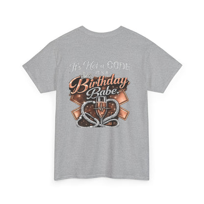 Bougie EMS Lady Birthday Tee — EMS Women First Responder Birthday Shirt