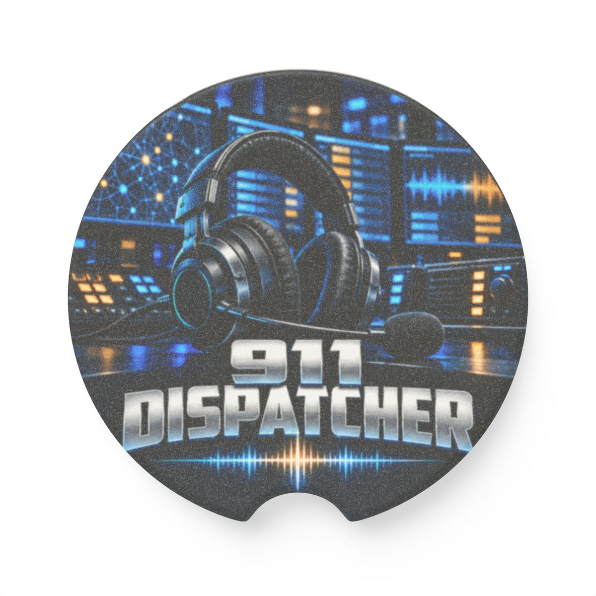 Soapstone Car Coaster — 911 Dispatcher Design