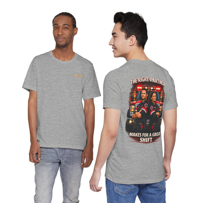 First Responder Tribute T-Shirt — Paramedic, Law Enforcement & Firefighter Partner Tee
