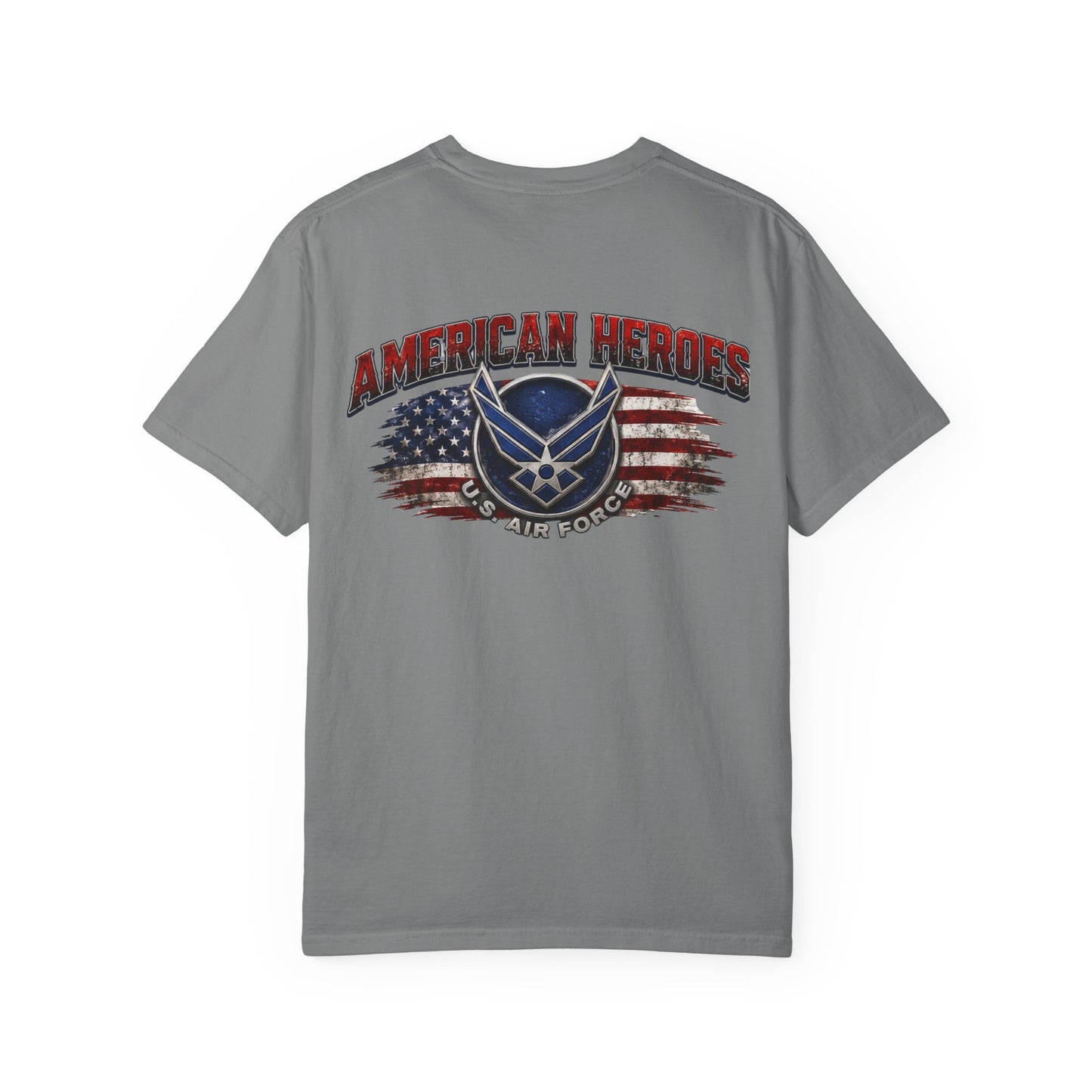 Air Force American Heroes T-Shirt — Patriotic U.S. Flag Military Tee
