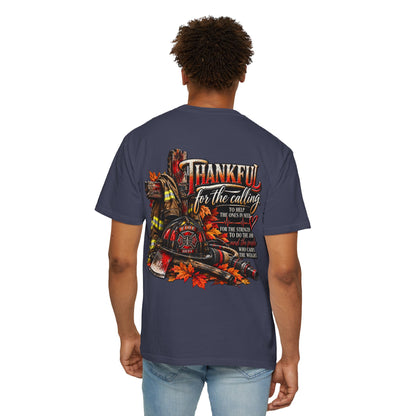 Thankful for the Calling | Firefighter Thanksgiving T-Shirt