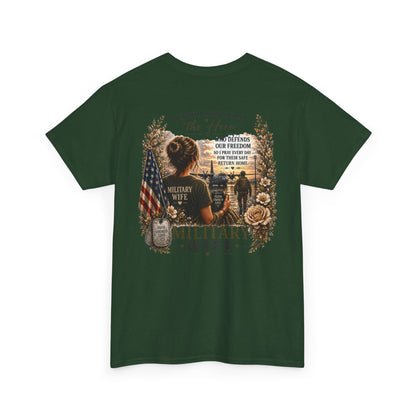 Military Wife Support Tee | Deployment Wife, Proud Military Spouse Shirt