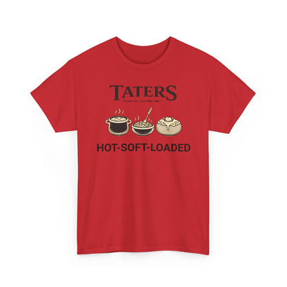 Taters Potato Lover Tee | Funny Comfort Food Graphic Shirt, Country Humor