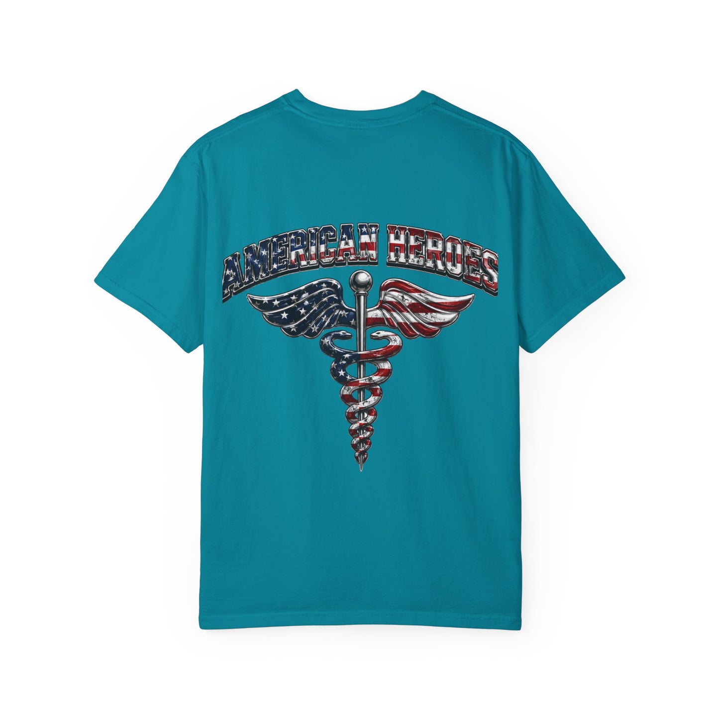 American Heroes Caduceus T-Shirt | Flag Medical Symbol