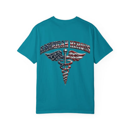 American Heroes Caduceus T-Shirt | Flag Medical Symbol