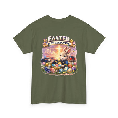 First Responder Easter T-Shirt — Cute EMS, Firefighter & Police Holiday Tee