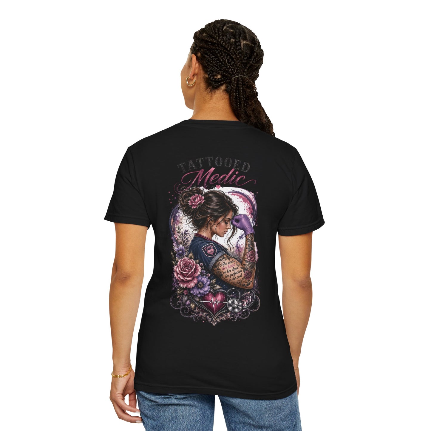 Tattooed Medic T-Shirt — "She Wears Her Heart on Her Sleeve"