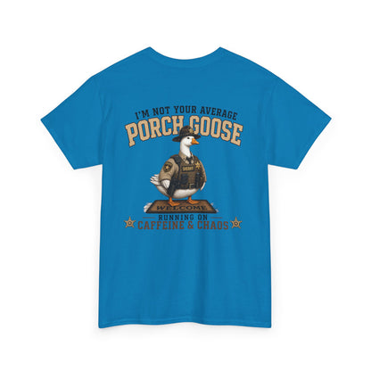 Deputy Porch Goose T-Shirt — "Meet Your Porch Guardian"