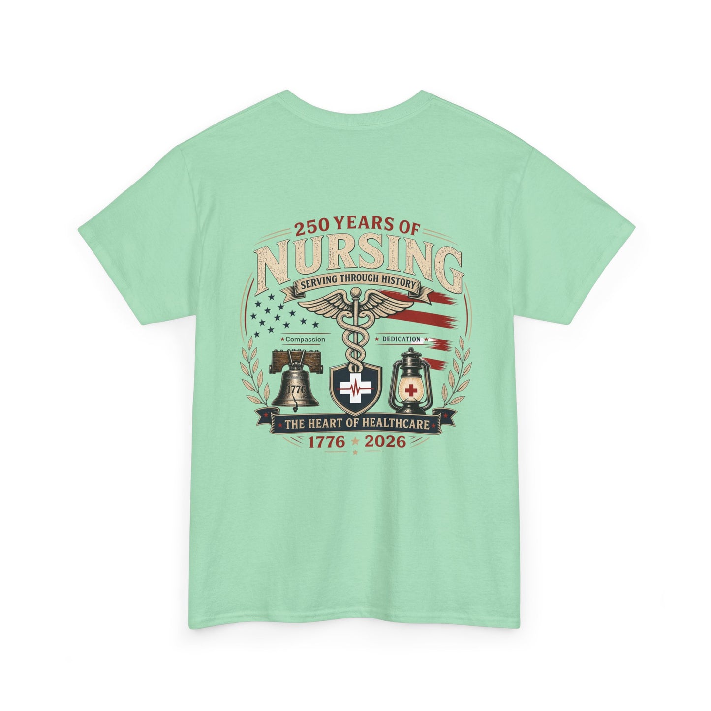 250 Years of Nursing Tee — Patriotic 1776–2026 Nurse Anniversary Shirt
