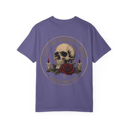 Skull & Rose 'May The Bridges I Burn Light My Way' T-Shirt