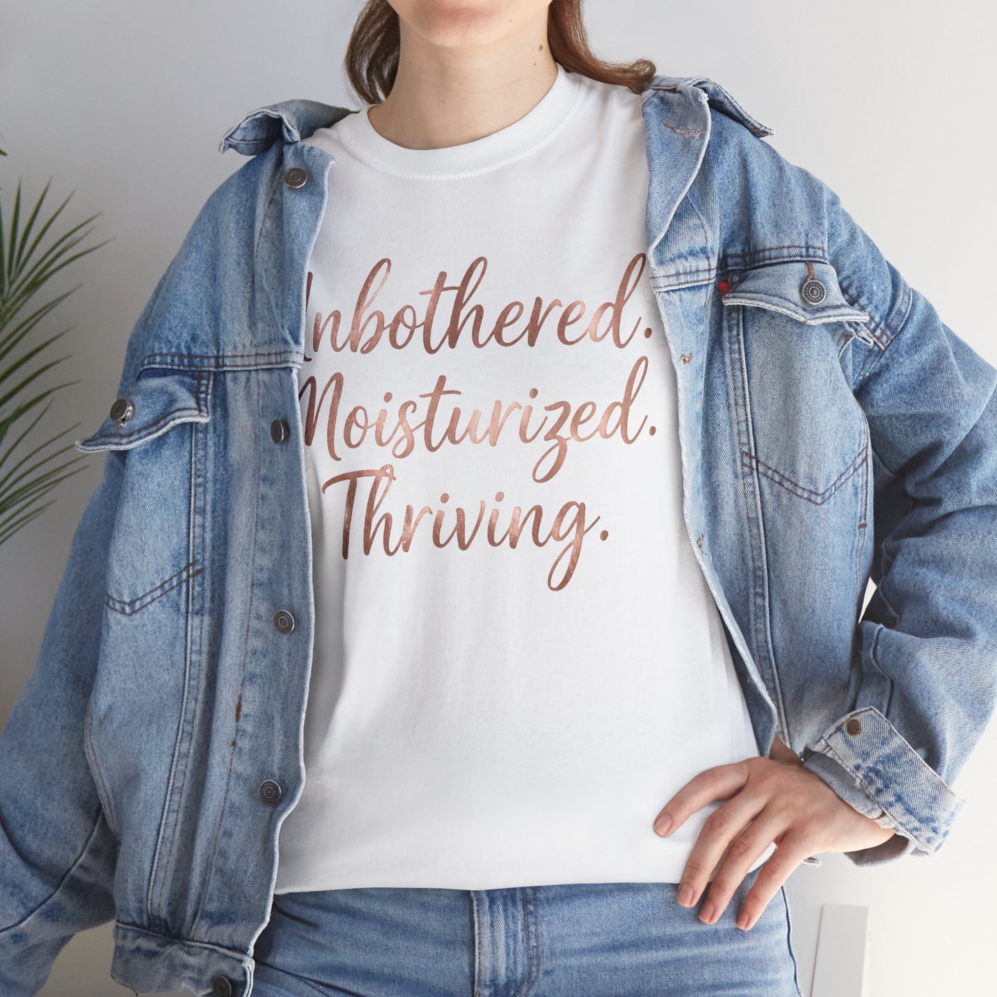 Self Care "Unbothered, Moisturized, Thriving" Tee
