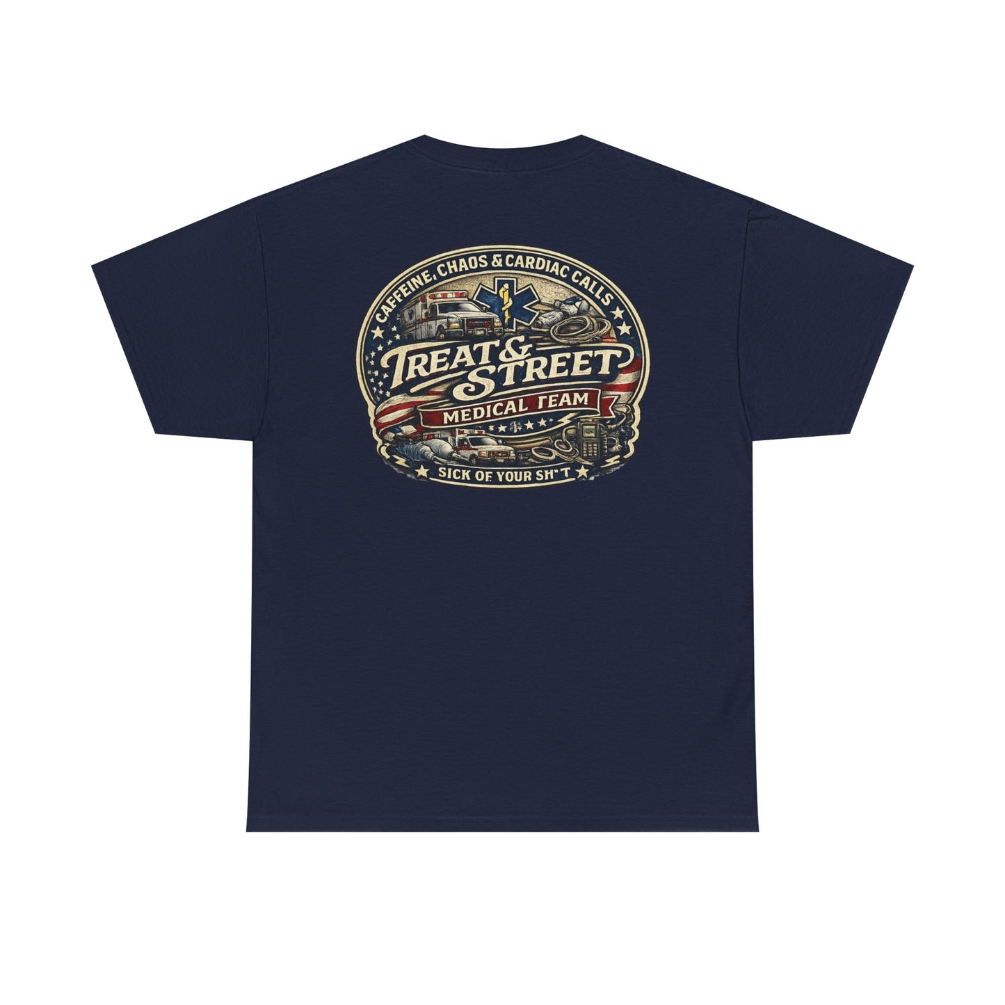 Treat & Street Medical Team First Responders T-Shirt | Firefighter Police EMS