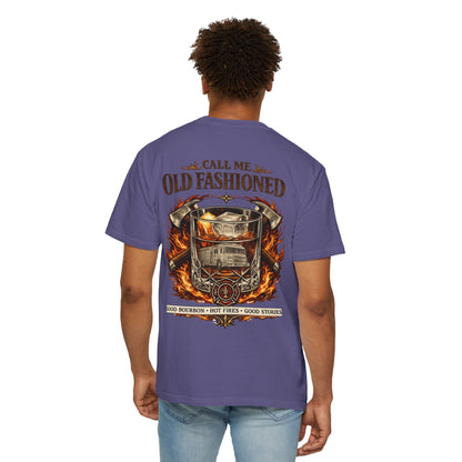 Firefighter Bourbon & Brotherhood T-Shirt — "Call Me Old Fashioned"