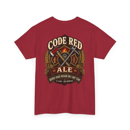 Code Red Ale Firefighter T‑Shirt — Brewed Under Pressure Tribute