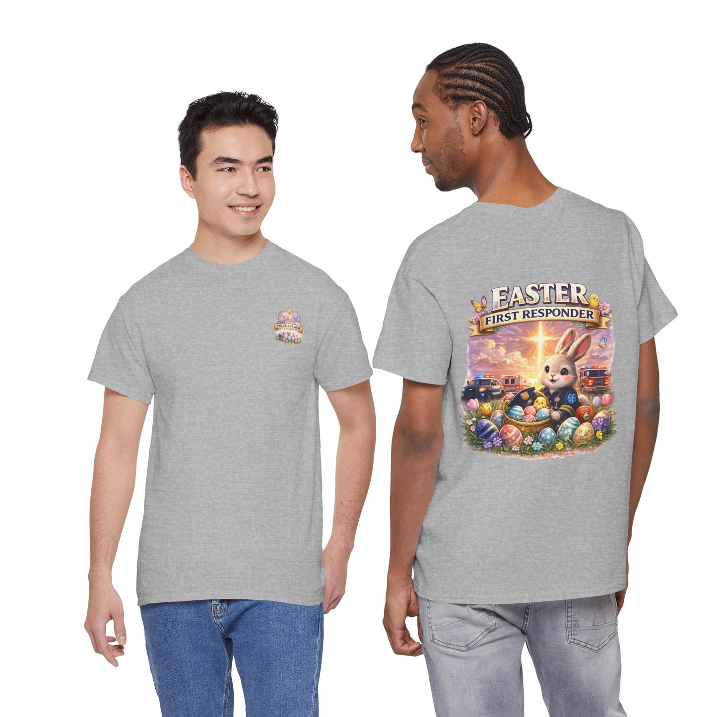 First Responder Easter T-Shirt — Cute EMS, Firefighter & Police Holiday Tee