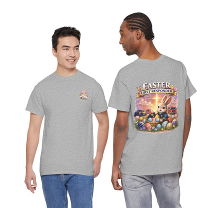 First Responder Easter T-Shirt — Cute EMS, Firefighter & Police Holiday Tee