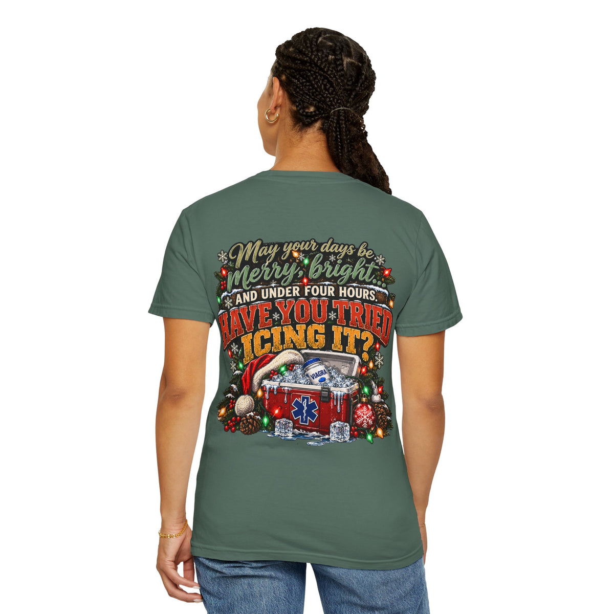 Have You Tried Icing It? Christmas EMS Shirt | Funny Paramedic Holiday T-Shirt & Sweatshirt | Adult Medical Humor Gift
