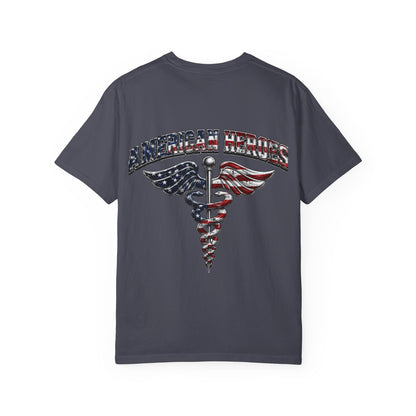 American Heroes Caduceus T-Shirt | Flag Medical Symbol