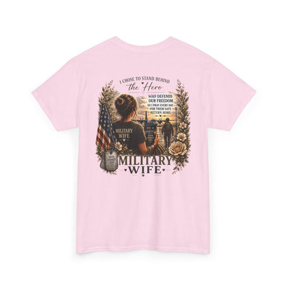 Military Wife Support Tee | Deployment Wife, Proud Military Spouse Shirt