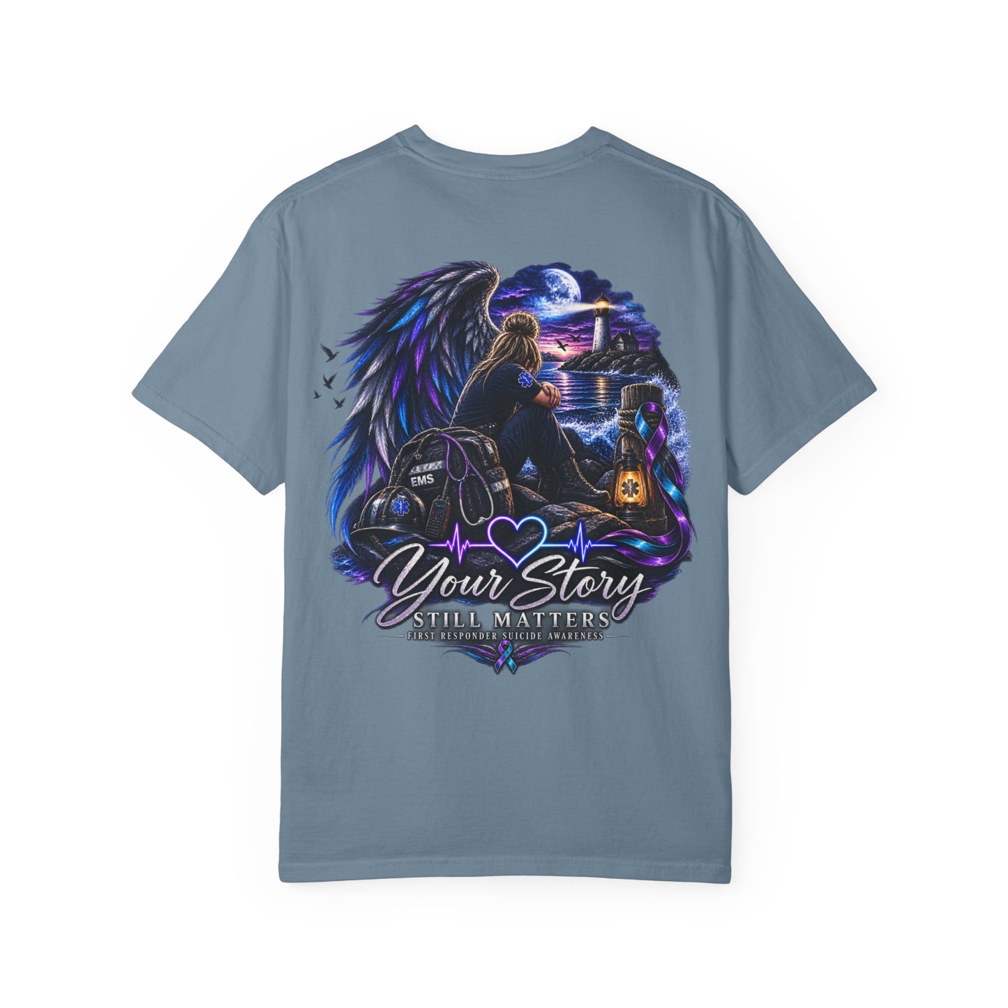 Your Story Still Matters T-Shirt — Angel Wings Memorial Tee