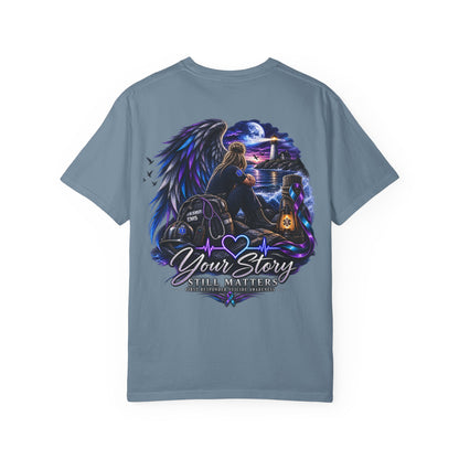 Your Story Still Matters T-Shirt — Angel Wings Memorial Tee