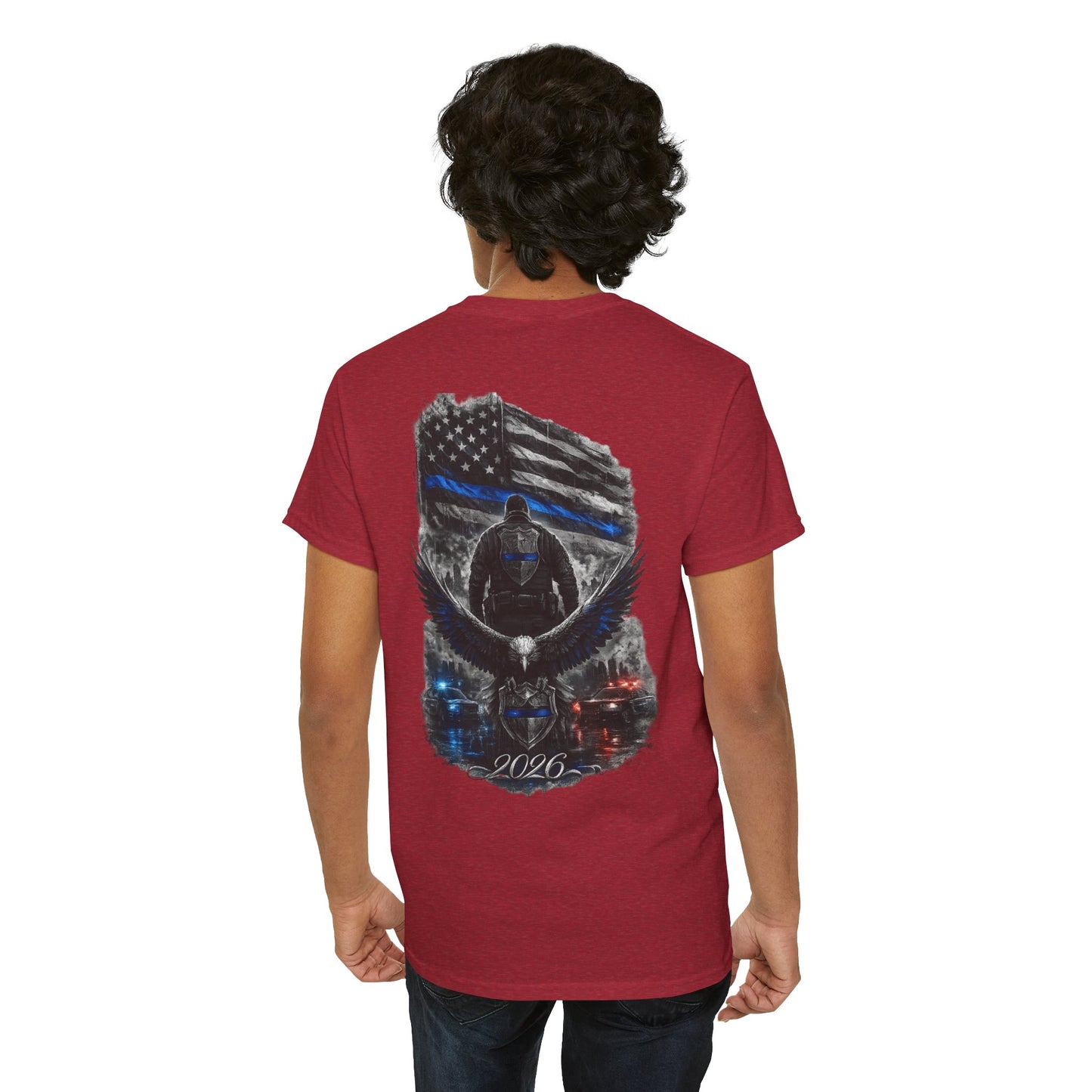 Thin Blue Line Eagle Tee — 2026 Police Support Patriotic Law Enforcement Shirt