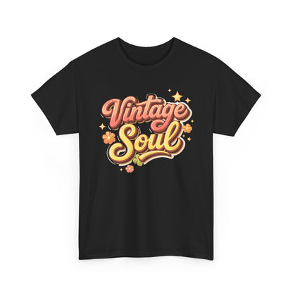 Retro Groovy Tee — "Vintage Soul" 70s-Inspired Hippie Graphic Shirt
