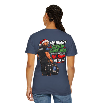 My Heart Grew Three Sizes | Funny Paramedic Christmas T-Shirt & Sweatshirt