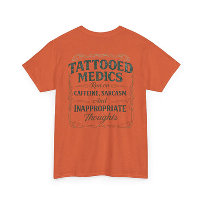 Caffeine & Chaos Tattooed Medics Tee | Paramedic EMS Humor