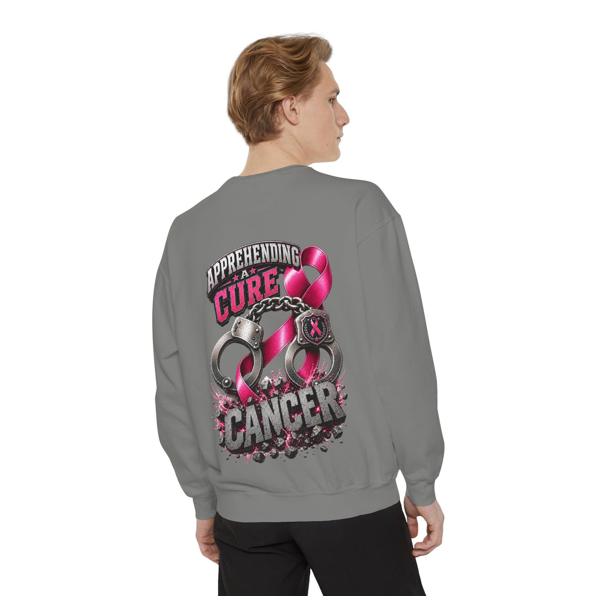 Apprehending a cure Breast Cancer Awareness Sweatshirt  LEO edition