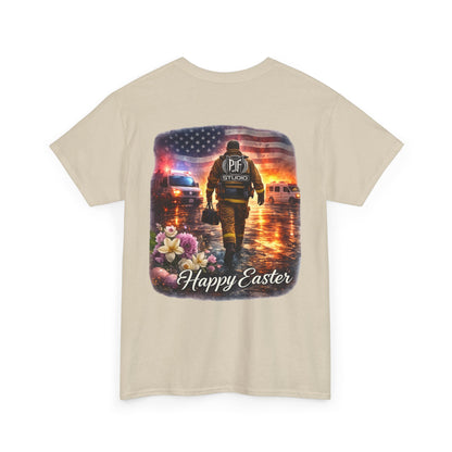 Firefighter Happy Easter T-Shirt — First Responder Gift