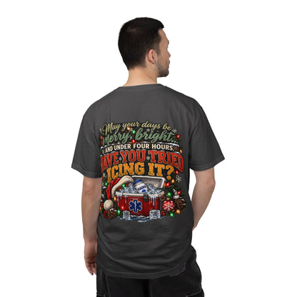 Have You Tried Icing It? Christmas EMS Shirt | Funny Paramedic Holiday T-Shirt & Sweatshirt | Adult Medical Humor Gift
