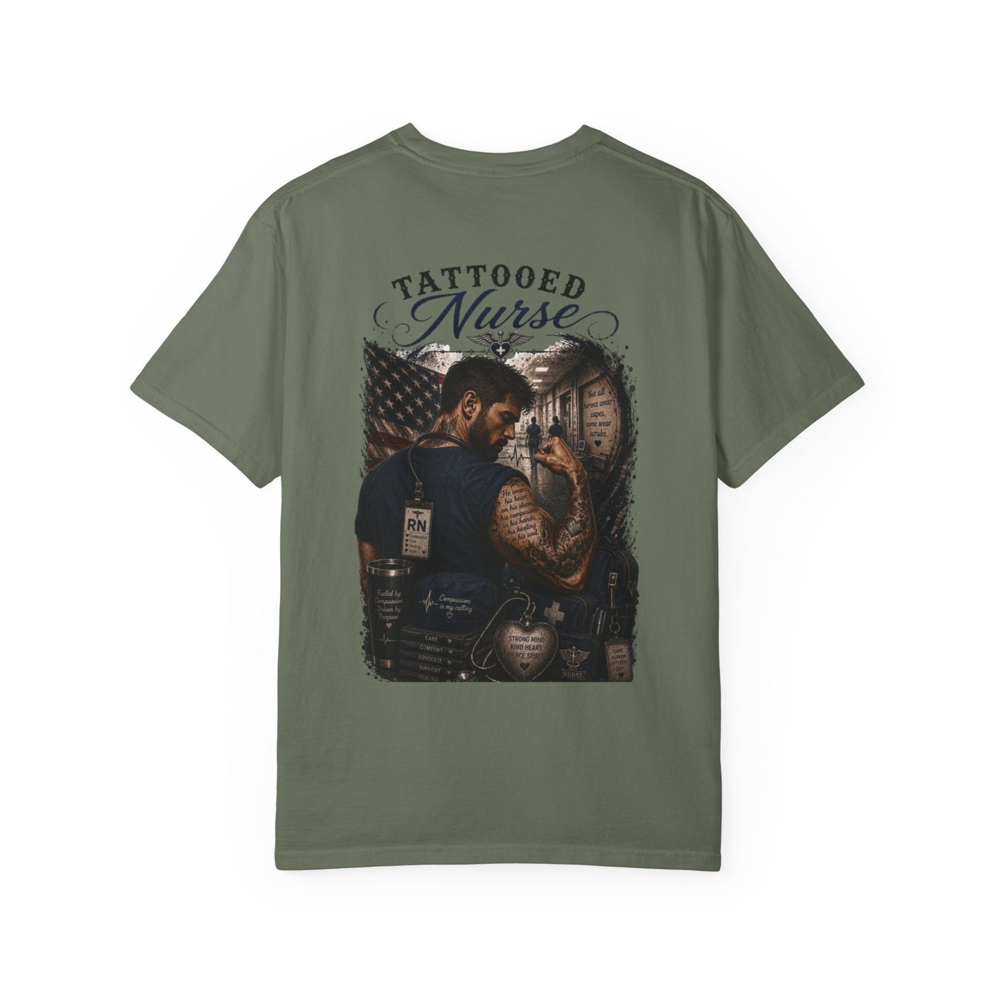 Tattooed Nurse Compassion Is My Calling T-shirt | RN Tattoo-Inspired Shirt