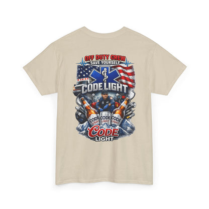 Off Duty Code Light EMT T-Shirt — Funny Paramedic & First Responder Gift
