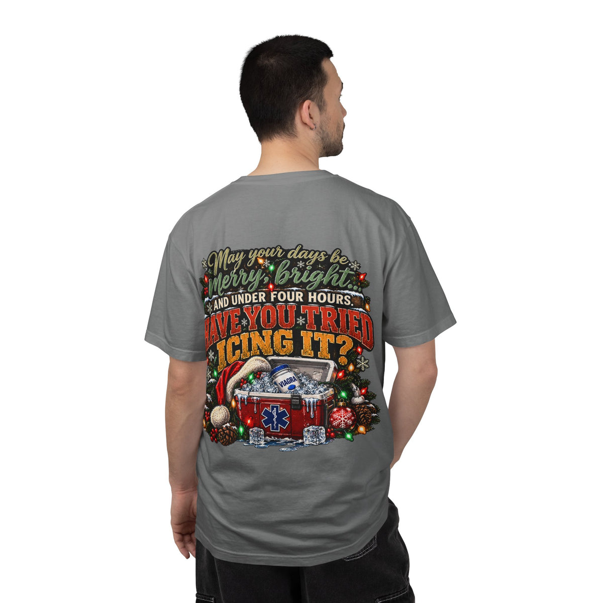 Have You Tried Icing It? Christmas EMS Shirt | Funny Paramedic Holiday T-Shirt & Sweatshirt | Adult Medical Humor Gift