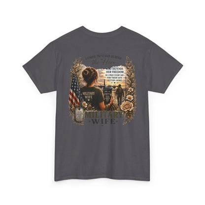 Military Wife Support Tee | Deployment Wife, Proud Military Spouse Shirt