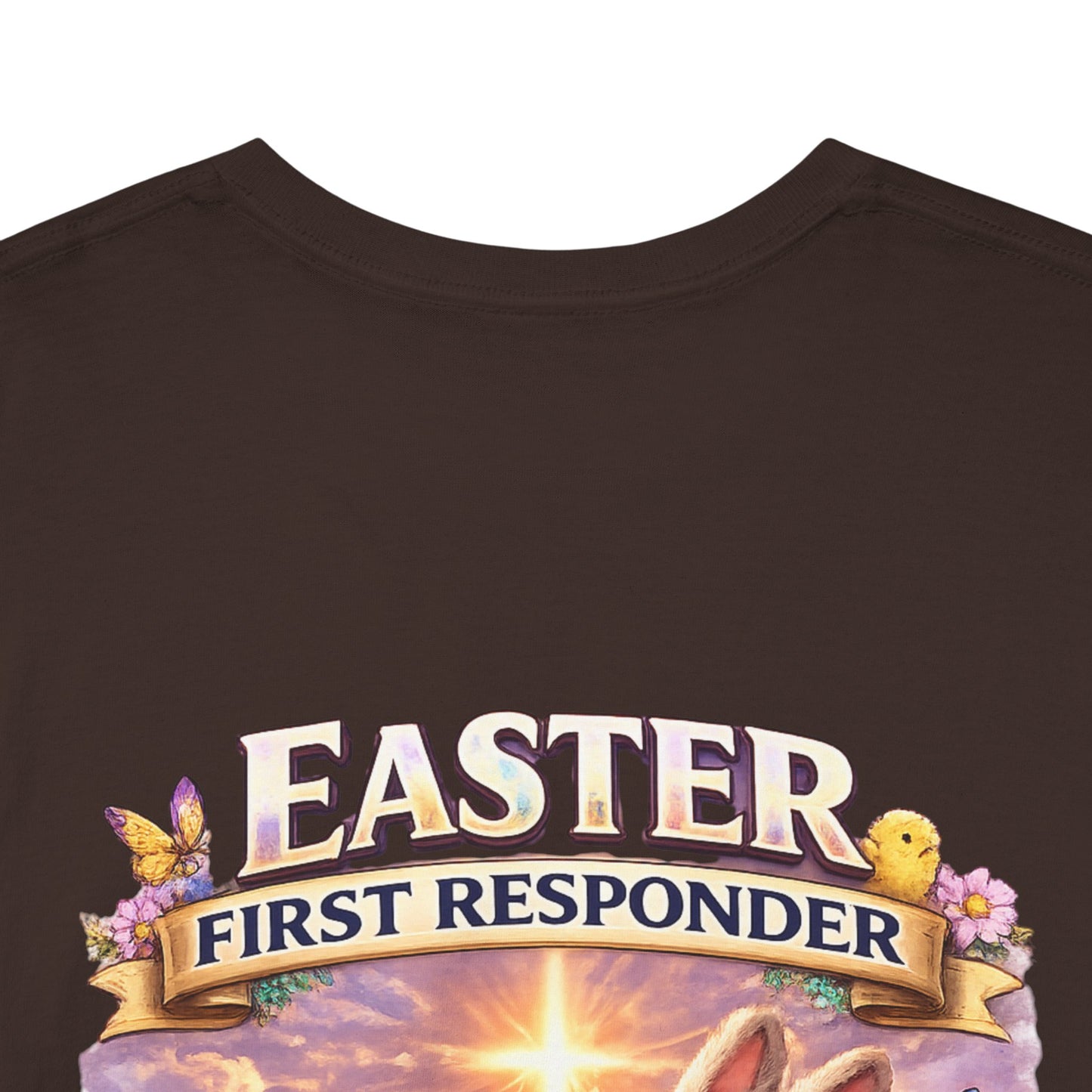 First Responder Easter T-Shirt — Cute EMS, Firefighter & Police Holiday Tee