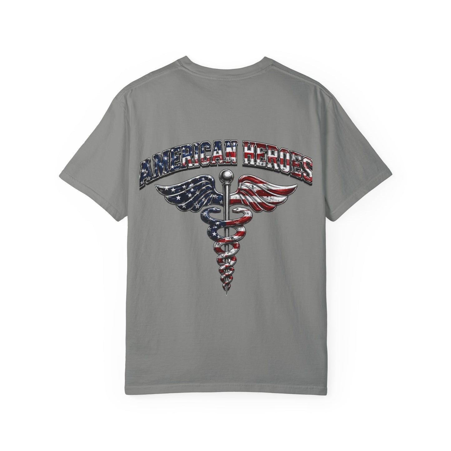 American Heroes Caduceus T-Shirt | Flag Medical Symbol