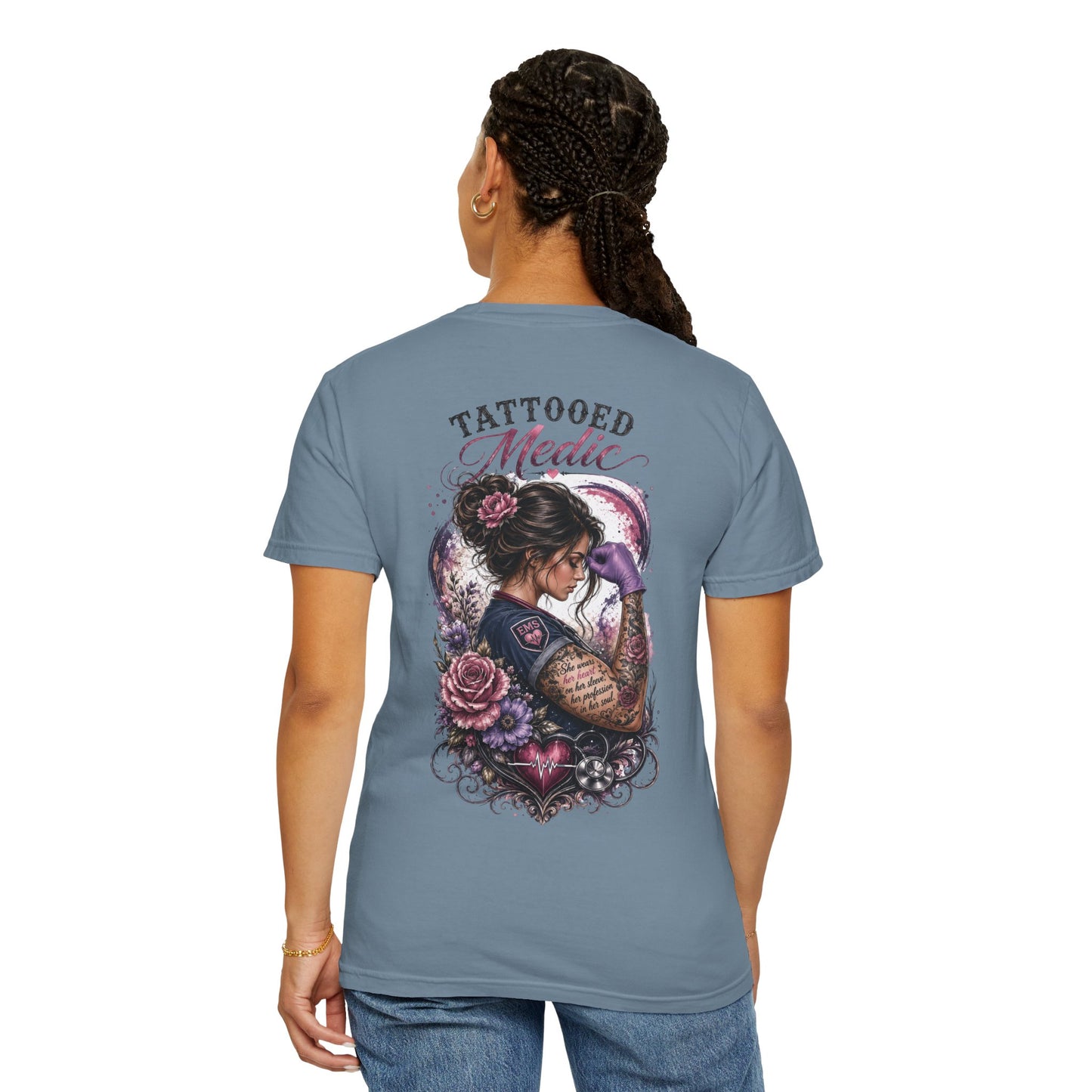 Tattooed Medic T-Shirt — "She Wears Her Heart on Her Sleeve"